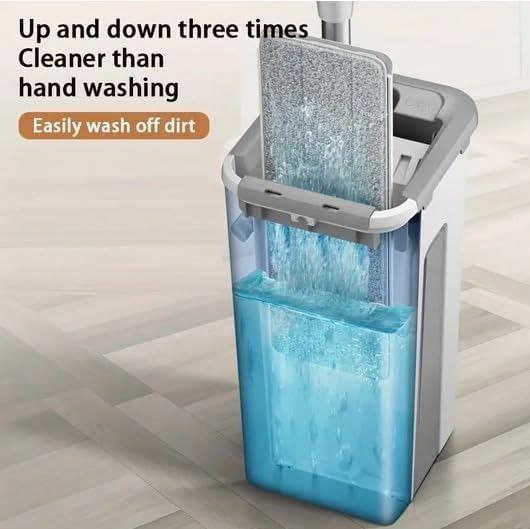 Flat Mop with Self-Wringing