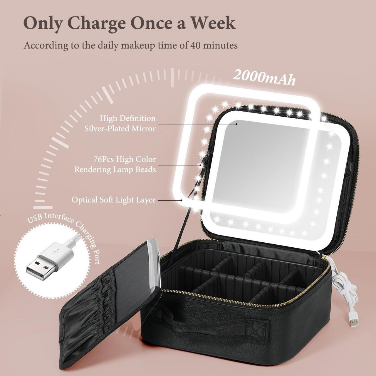 LED Makeup Case